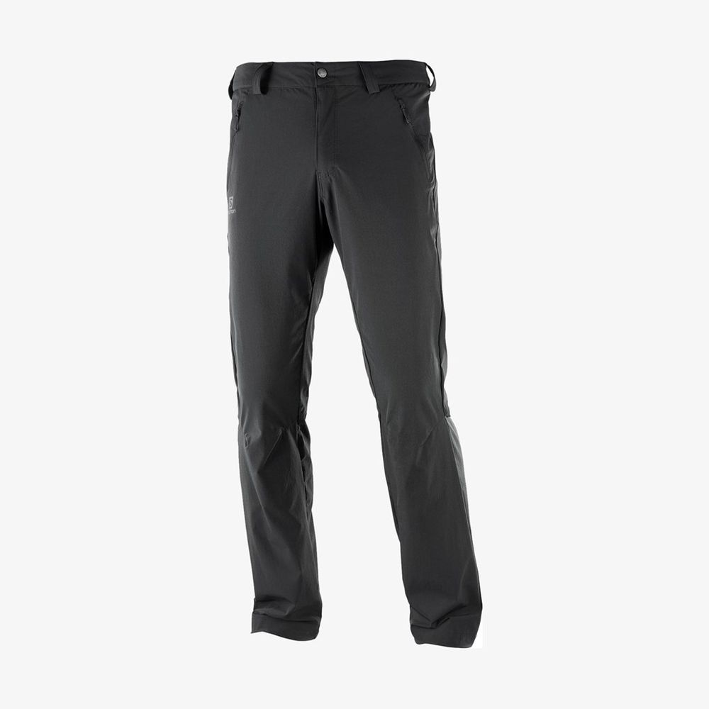 Salomon Singapore Mens Pants - WAYFARER STRAIGHT LT Black | 39507-SPNK